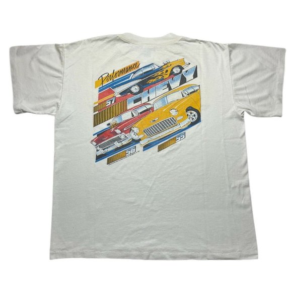 Vintage 80’s Chevy Car T Shirt Test Pilot Single Stitched 1987 Size L - Picture 1 of 10